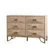 6 Drawers Dresser, Modern Dressers & Chests Of Drawers, TV Stand,Light Wood Dresser For Bedroom,Living Room,Hallway
