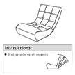 Single Sofa Reclining Chair Japanese Chair Lazy Sofa Tatami Balcony Reclining Chair Leisure Sofa Adjustable Chair