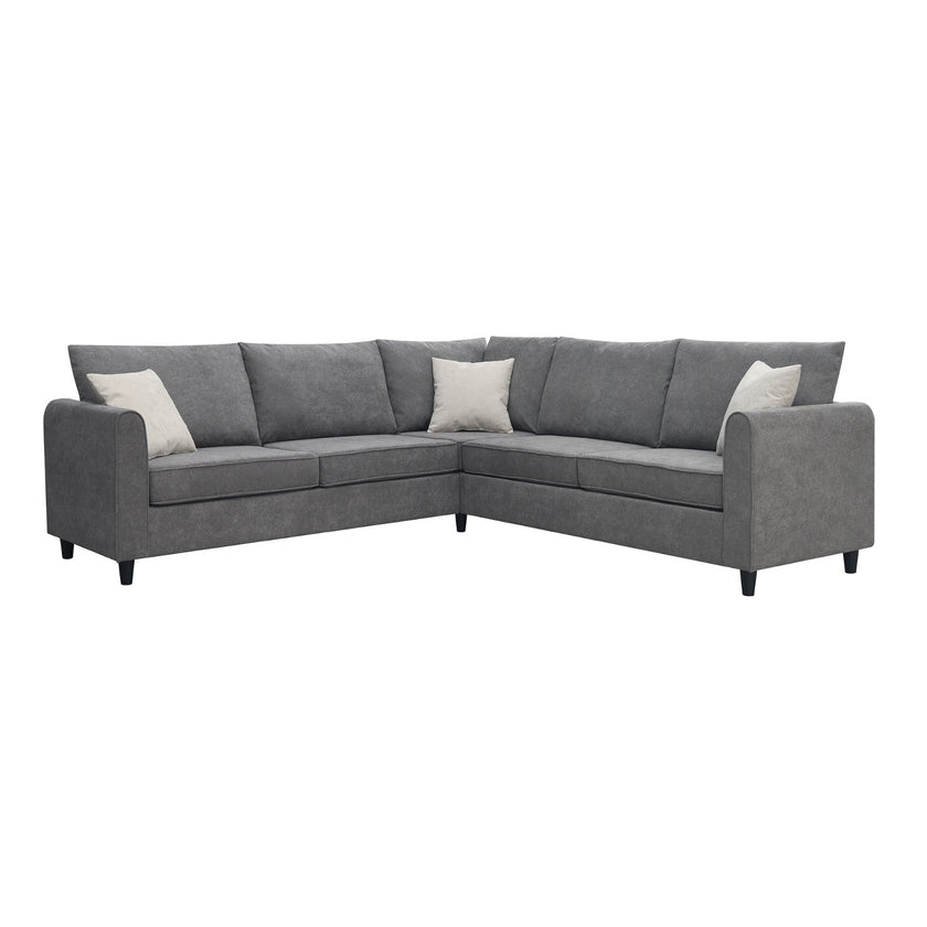New 91 91  Modern L-Shape Sectional Sofa  Upholstered Living Room Couch