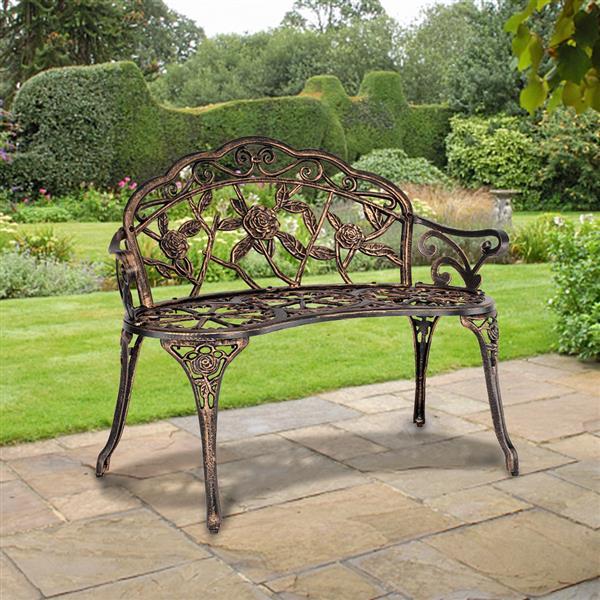 Cast Aluminum Outdoor Courtyard Decoration Park Leisure Rose Chair