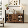 Living Room Shelves, With Two Storage Rooms, Storage Box, Modern Kitchen Utensils Cabinet, Self-service Wooden Storage Cabinet, Corridor Dining Room Transparent Glass Cabinet