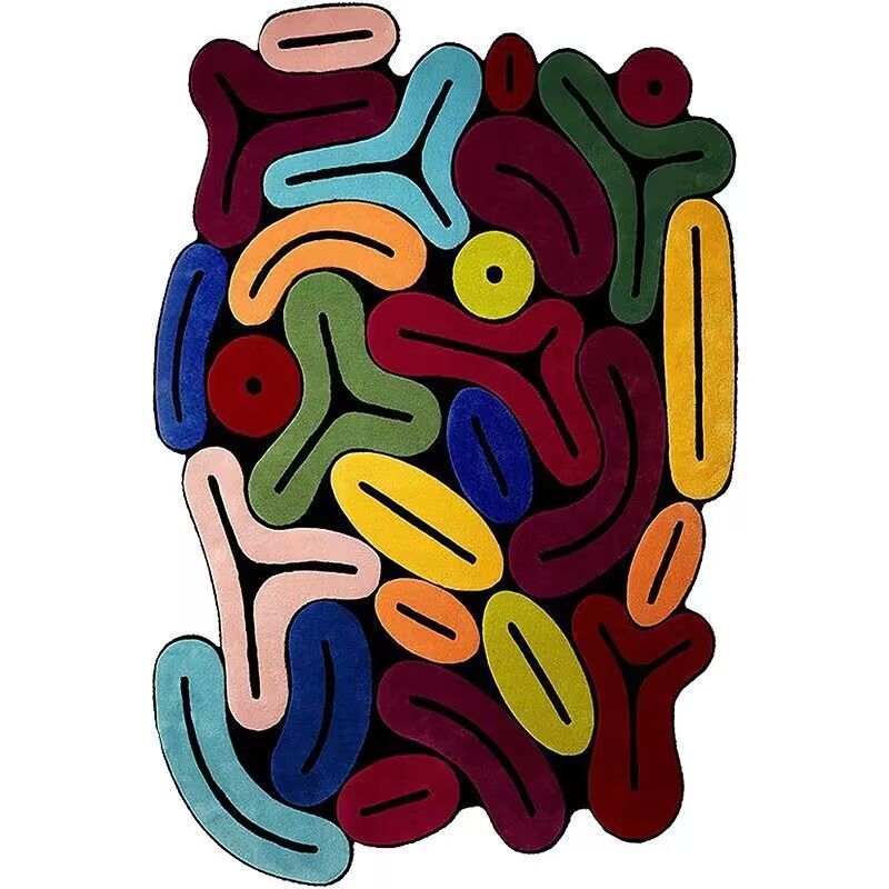 Cartoon Cute Color Devil Crystal Velvet Floor Carpet