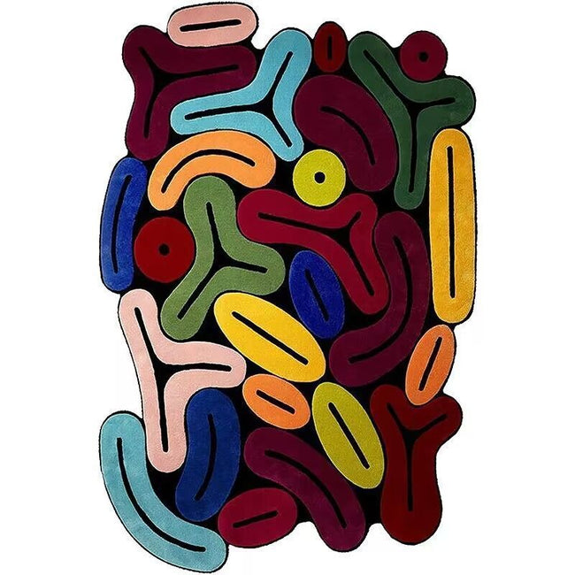 Cartoon Cute Color Devil Crystal Velvet Floor Carpet