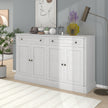 TREXM Kitchen Sideboard Buffet With 2 Drawers & 4 Doors Adjustable Shelves