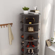 New 360 Gray Rotating Shoe Cabinet With 7 Layers Can Accommodate Up To 28 Paris Shoes