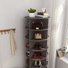 New 360 Gray Rotating Shoe Cabinet With 7 Layers Can Accommodate Up To 28 Paris Shoes