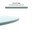 20  Round Tempered Glass Table Top 1 4  Thick Polished Edge