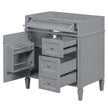 30'' Bathroom Vanity Without Top Sink, Modern Bathroom Storage Cabinet With 2 Drawers And A Tip-out Drawer