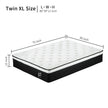 12 Inch Hybrid Mattress Individual Pocket Spring Memory Foam Cool Knitted Cover CertiPUR-US Black