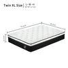 12 Inch Hybrid Mattress Individual Pocket Spring Memory Foam Cool Knitted Cover CertiPUR-US Black