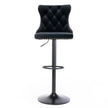 A A Swivel Velvet Barstools Adjustable Seat Height 25-33, Modern, 17.7  Base
