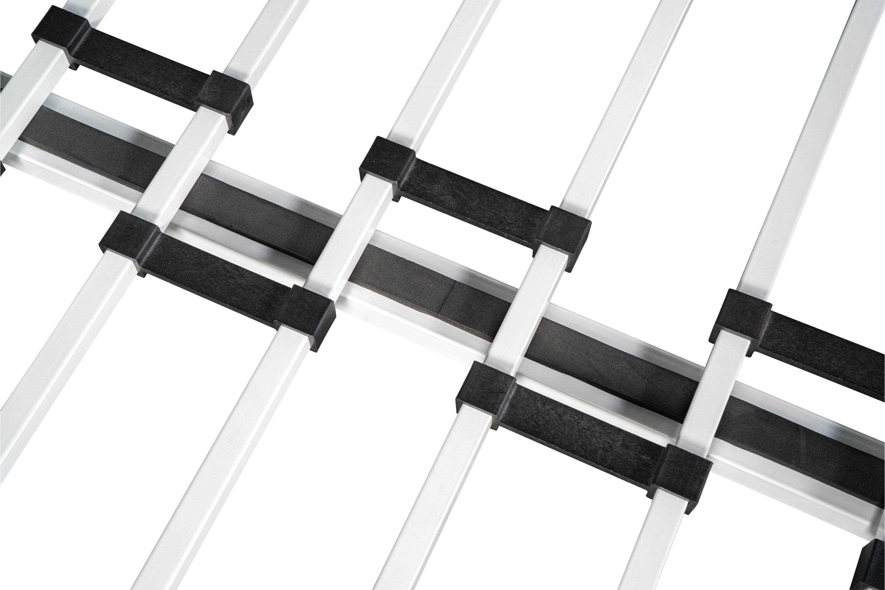 Metal Double Bunk Bed With Rollers Heavy Duty Sturdy Metal Noise Reduction Safety Barrier Wood Trim