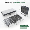 Twin Folding Bed With Memory Foam Mattress, Portable Foldable Extra Bed, Rollaway Bed For Guests, And Sturdy Metal Frame