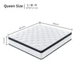 12 Inch Hybrid Mattress Individual Pocket Spring Memory Foam Knitted Cover CertiPUR-US White