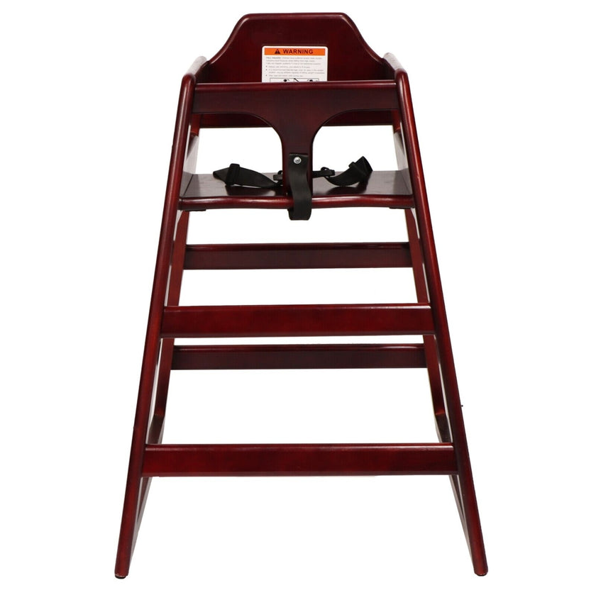 Wooden Double Solid Wood Feeding, Eat & Grow Portable High, Easy To Clean Baby Booster Chair In Maho