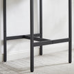 Bar Table Set With 2 Stools, PU Soft Seat & Backrest, Grey, 23.62 W X 35.4 H