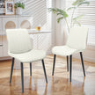 Leather Dining Chair With Metal Legs