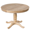 Modern Dining Table Set For 4 - Round Table & 4 Chairs, 5 Piece Kitchen Set