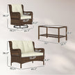 Pieces Patio Furniture Set
