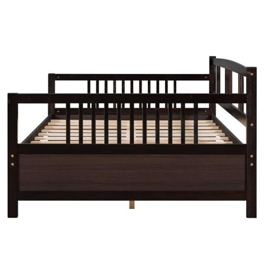 Full-size Sofa Bed With Support Legs, Espresso Color