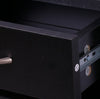 Three In One Combination Model Gate Cabinet With Shoe CabinetHang Shelf Mirror,Black