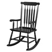 Black Poplar Windsor Wood Rocking Chair