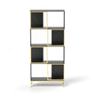 4-Tier Storage Shelves, Bookcase Display Storage Shelf Corner Shelf For Small Space, Living Room