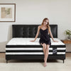 12 Inch Hybrid Mattress Individual Pocket Spring Breathable Memory Foam Knitted Cover CertiPUR-US