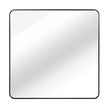 30 In X 30 In Black Metal Framed Square Bathrrom Mirror For Wall.