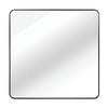 30 In X 30 In Black Metal Framed Square Bathrrom Mirror For Wall.