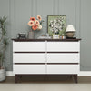 Particle Board Bedroom Living Room 6 Drawer Cabinet