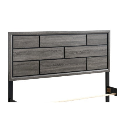 Glasgow G04305A-QB Queen Bed Mattress Not Included, Gray