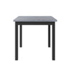 TOPMAX 5-Piece Counter Height Dining Set, Wood Table  Chairs Stools W Footrest