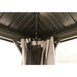 10x10FT Patic Gazebo,aluminum Gazebo With Steel Canopy,Outdoor Permanent Hardtop Gazebo Canopy For Patio, Garden,