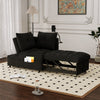 1 Versatile Foldable Sofa Bed In 3 Lengths, Modern Sofa Sofa Sofa Velvet Pull-out Bed, Loveseat Sofa Adjustable Back And With USB Port And Swivel Phone Stand