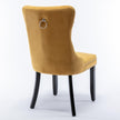 Modern High-end Plush Solid Wood Contemporary Velvet Cushioned Dining Chair