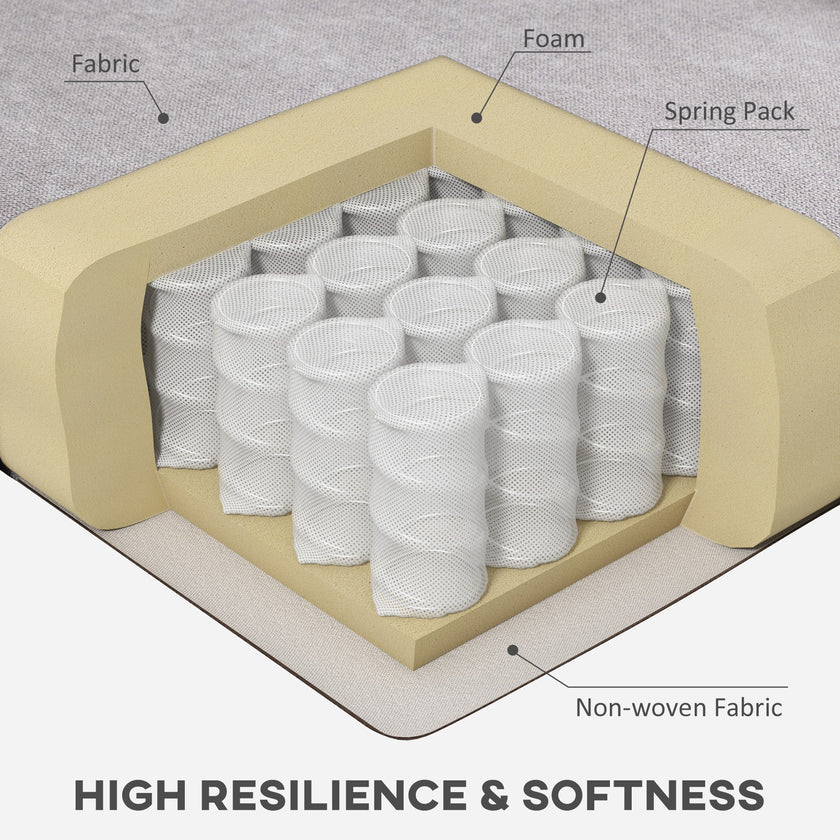 Gray Fabric Tufted Club Accent Chair With Removable Cushion, Wooden Legs