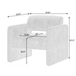Single Sofa Chair, Upholstered Comfortable Chair With Armrests, For Dining Room Bedroom  Living Room Reception   BLACK 30.9X30.51X30.11