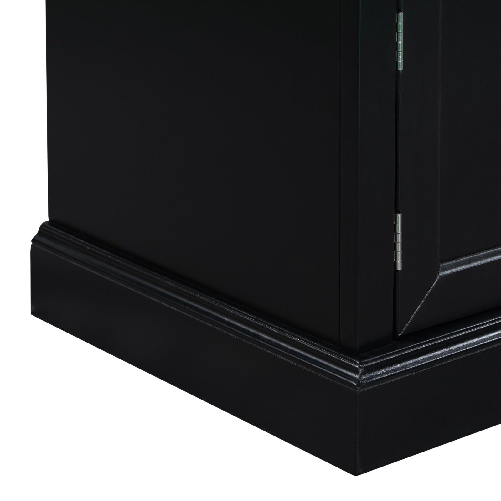 TREXM Storage Bench With Drawers, Cabinets & Removable Cushion For Living Room