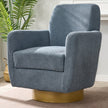 360 Degree Rotation Armchair Cotton Linen Skin Friendly Fabric Ergonomic Design Living Room Chair Bedroom Chair Living Room Chair Suitable For Indoor Home