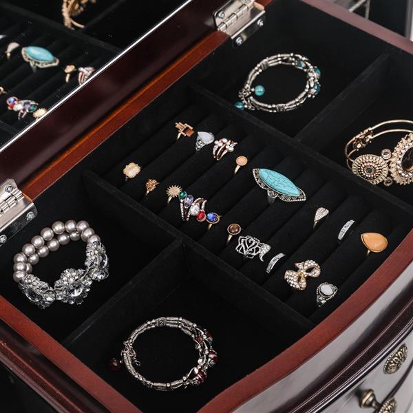 Floor-standing Eight-drawer Nine-layer Jewelry Cabinet