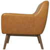 Panom Tan Leather Lounge Chair