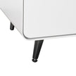 Modern Night Stand Storage Cabinet For Living Room Bedroom, Steel Cabinet With 3 Drawers,Bedside Furniture, Circular Handle