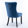 Nikki Modern Tufted Velvet Dining Chair, Solid Wood, High-end Contemporary