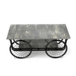 Modern Style Coffee Table Rectangle Coffee Table End Side Table Retro Design Coffee Table With Sturdy Base For Living Room Decor Black