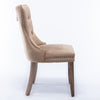 Nikki Modern Tufted Velvet Dining Chair, Solid Wood, High-end Contemporary