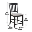 Halle - Counter Chair Dark Brown