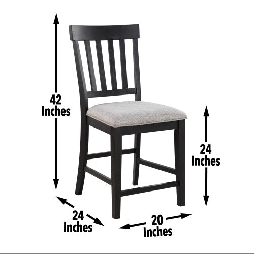 Halle - Counter Chair Dark Brown