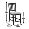 Halle - Counter Chair Dark Brown