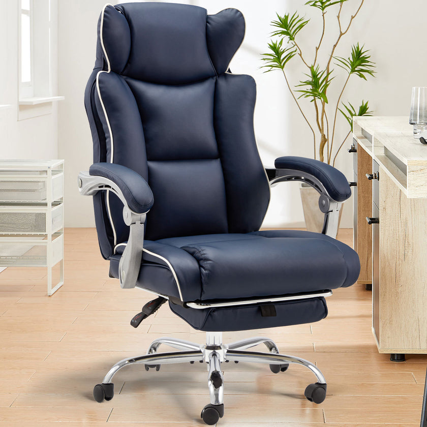 Office Desk Chair With Foot Rest Tall And Big 300LB